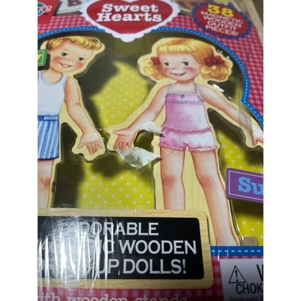 T. S.‎ Shure Sweet Hearts Wooden Magnetic Dress-up Dolls Ages 3 and Up